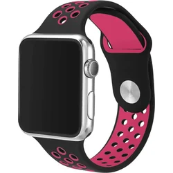 Tactical Double silikonový řemínek pro Xiaomi Amazfit Pace Black/Rose - černo růžový