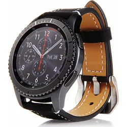 Tactical Genuine kožený řemínek pro Samsung Gear 42mm Black - černý