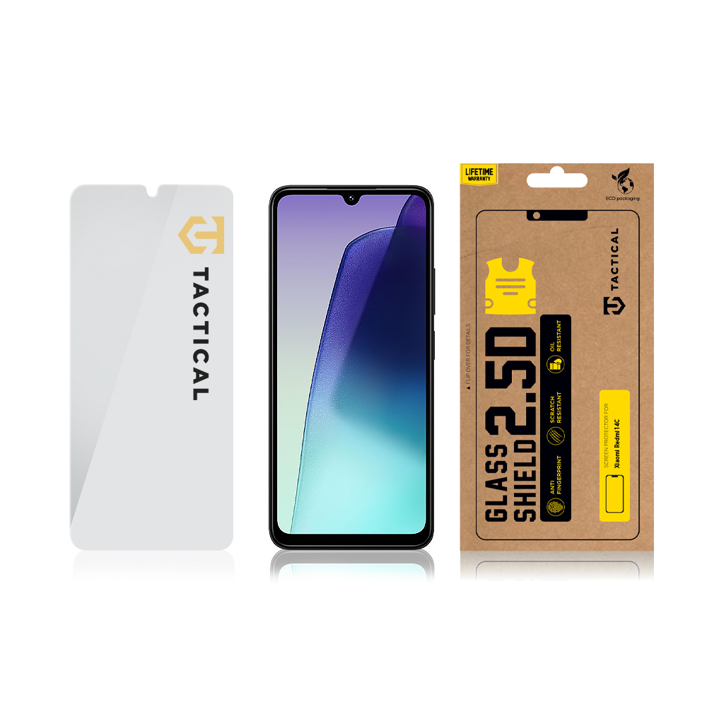 Tactical Glass Shield 2.5D sklo pro Xiaomi Redmi 14C 4G/A4 5G/Poco C75