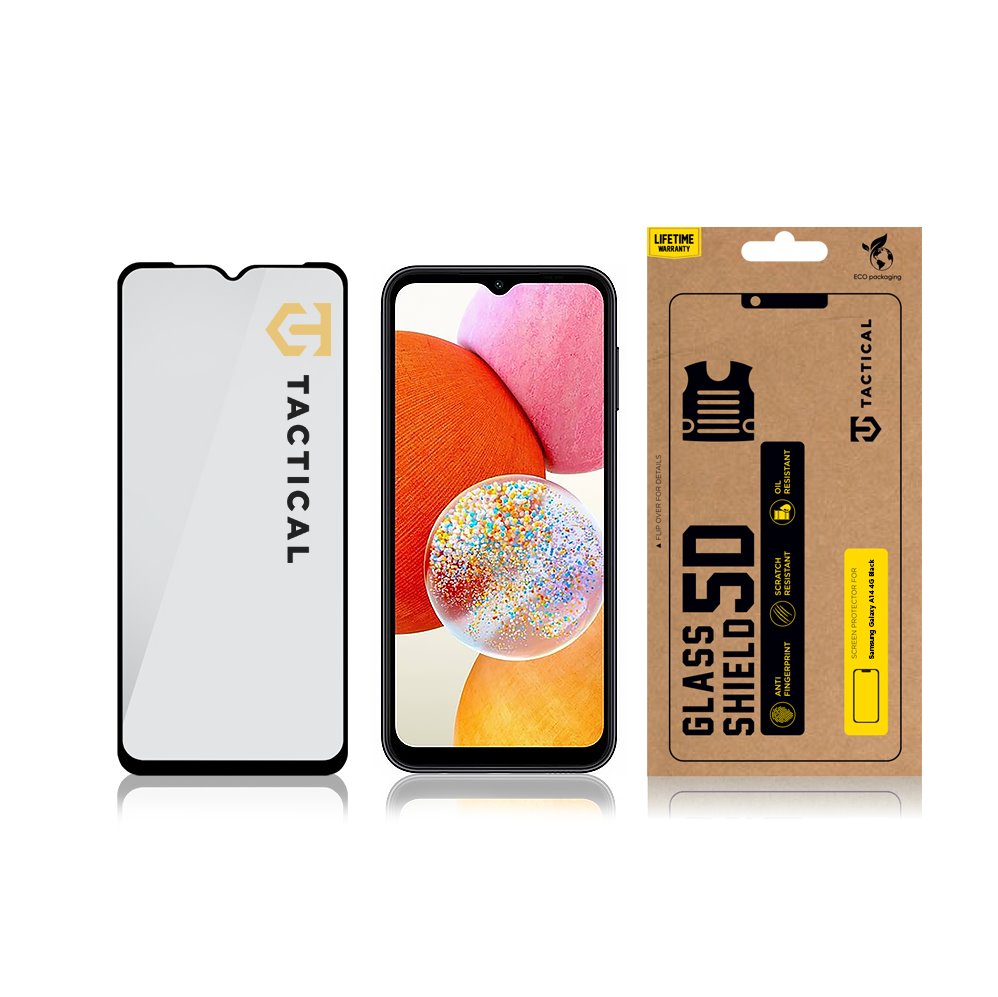 Tactical Glass Shield 5D sklo pro Samsung Galaxy A14 4G Black