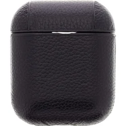 Tactical Kožené Pouzdro pro Apple Airpods Black - černý