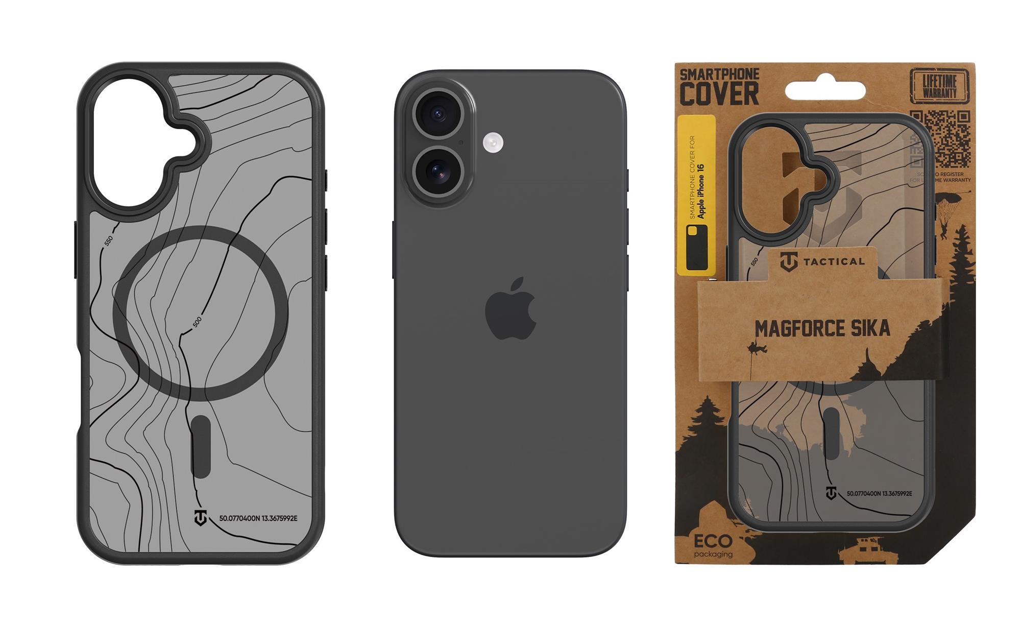 Tactical MagForce Hyperstealth Sika Kryt pro iPhone 16 Asphalt