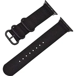 Tactical nylonový řemínek pro Apple Watch 4 44mm Black - černý