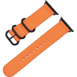 Tactical nylonový řemínek pro Apple Watch 4 44mm Orange - oranžový