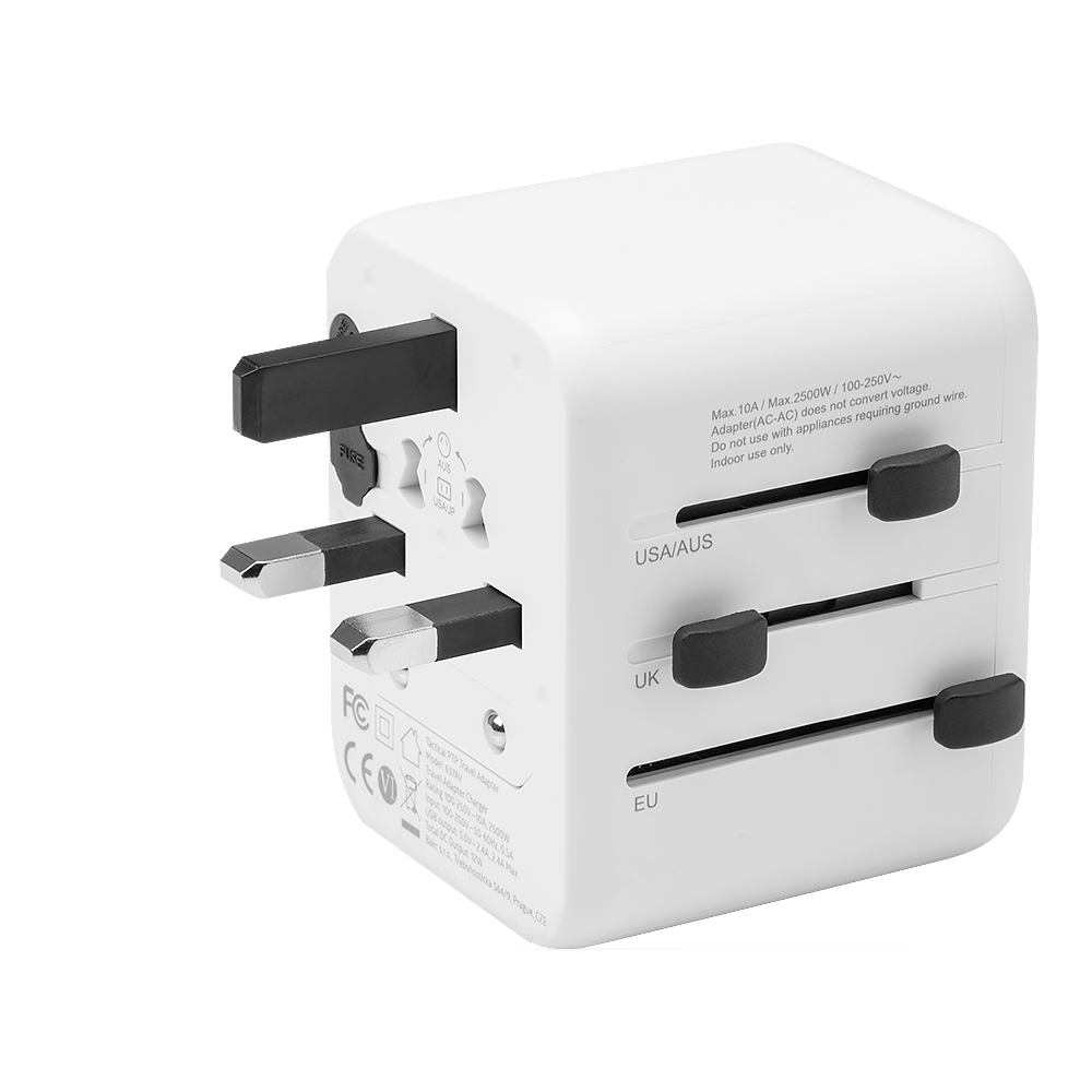 Tactical PTP Travel Adapter bílý