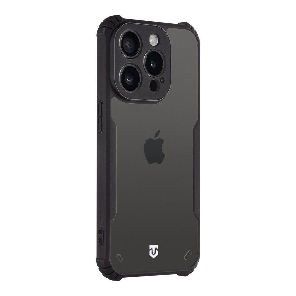 Tactical Quantum Stealth Kryt pro Apple iPhone 15 Pro Clear/Black