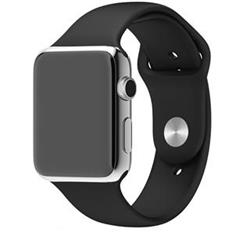 Tactical silikónový remienok pre Apple iWatch 1/2/3 38mm Black 2448941