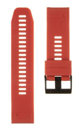 Tactical Silikonový Řemínek pro Garmin Fenix 5X/6X/7X QuickFit 26mm Red - červený