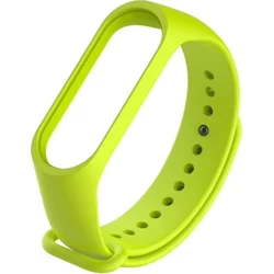 Tactical silikonový řemínek pro Xiaomi Mi Band 3/4 Lime green