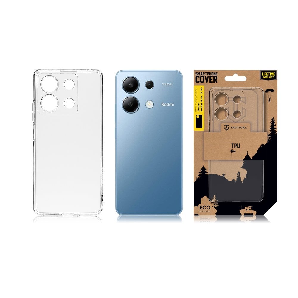 Tactical TPU Kryt pro Xiaomi Redmi Note 13 5G Transparent