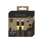 Taktické lano MagRope USB-C/Lightning 1 m čierne/žlté