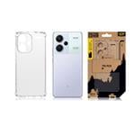 Taktický kryt TPU Plyo pre Xiaomi Redmi Note 13 Pro+ 5G Transparent