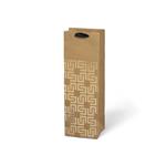 Taška dárková T12 kraft mix č.76 (125x350x90)