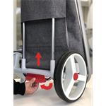 Taška na kolieskach Rolser Com Tweed Polar Black Tube, čierna