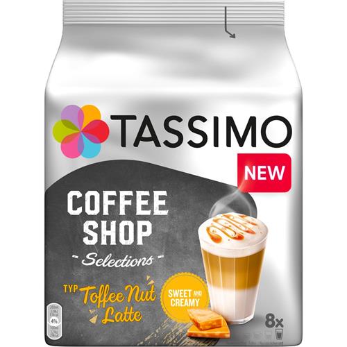 TASSIMO Kaplse pro espressa Toffee Nut Latte, 8 ks