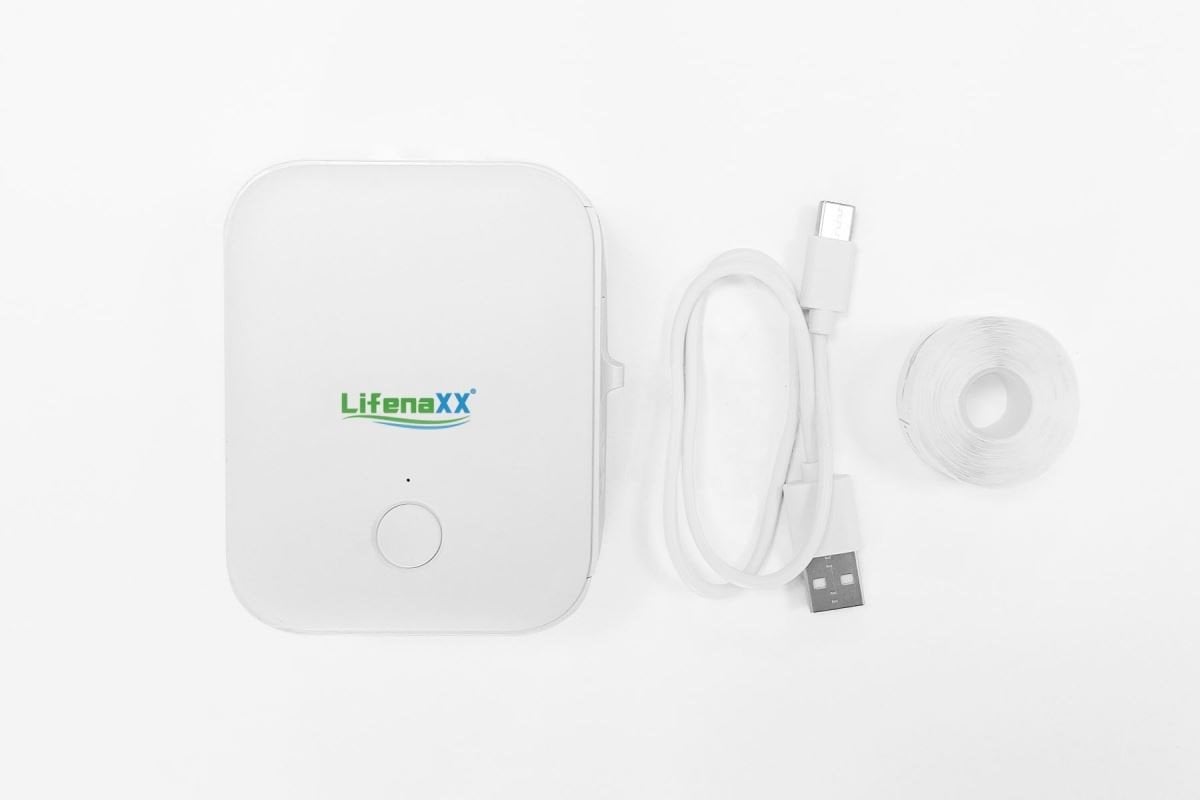 Technaxx Lifenaxx přenosná termální tiskárna etiket (LX-048) bílá