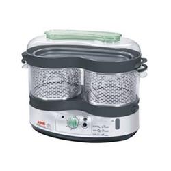 TEFAL parní hrnec VC400136, dva nerezové parní košíky, 2000W, nádoba na vaření rýže