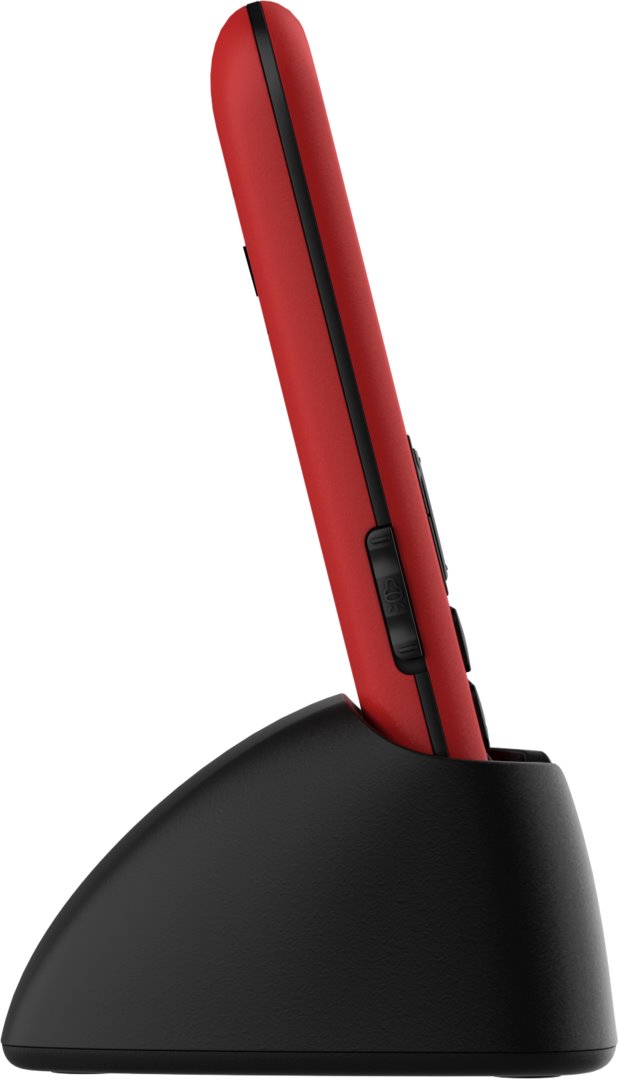 Telefon CPA Halo 21 Senior červený s nabíjecím stojánkem