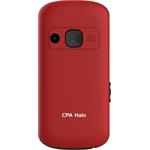Telefon CPA Halo 21 Senior červený s nabíjecím stojánkem