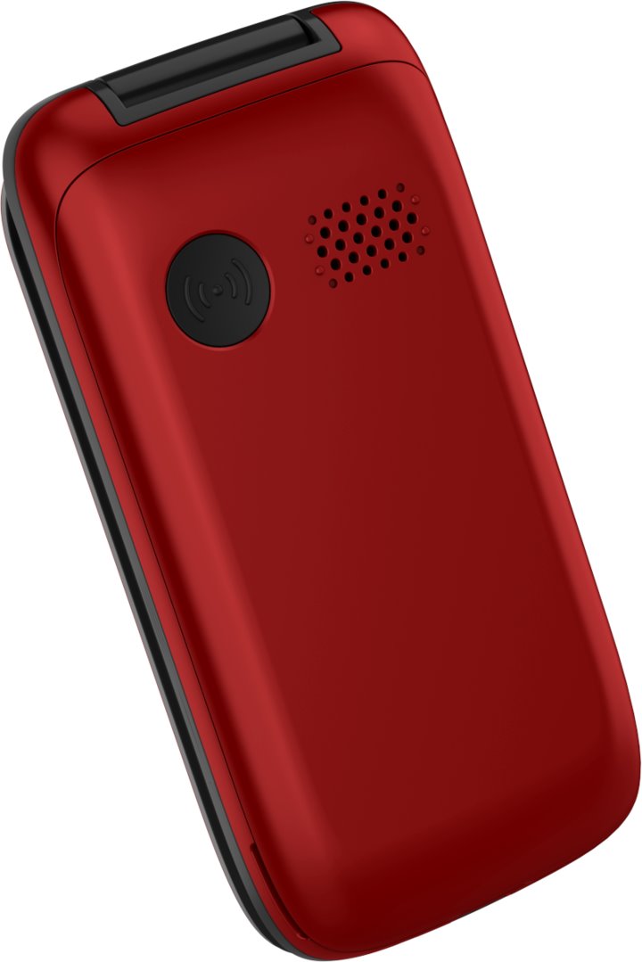 Telefon CPA Halo 25 Senior červený s nabíjecím stojánkem