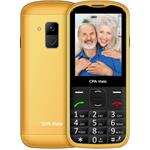 Telefon CPA Halo 28 Senior zlatý s nabíjecím stojánkem