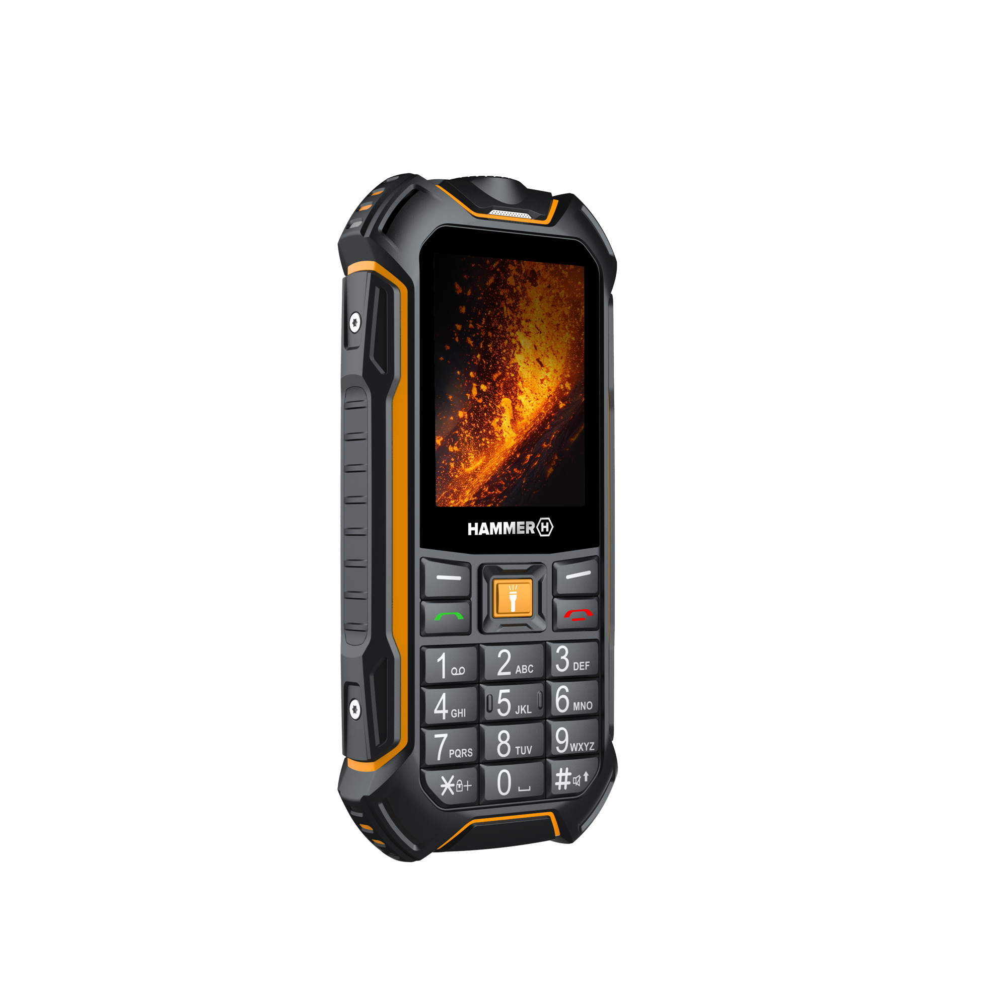 Telefón myPhone Hammer Boost 2 LTE v oranžovej farbe