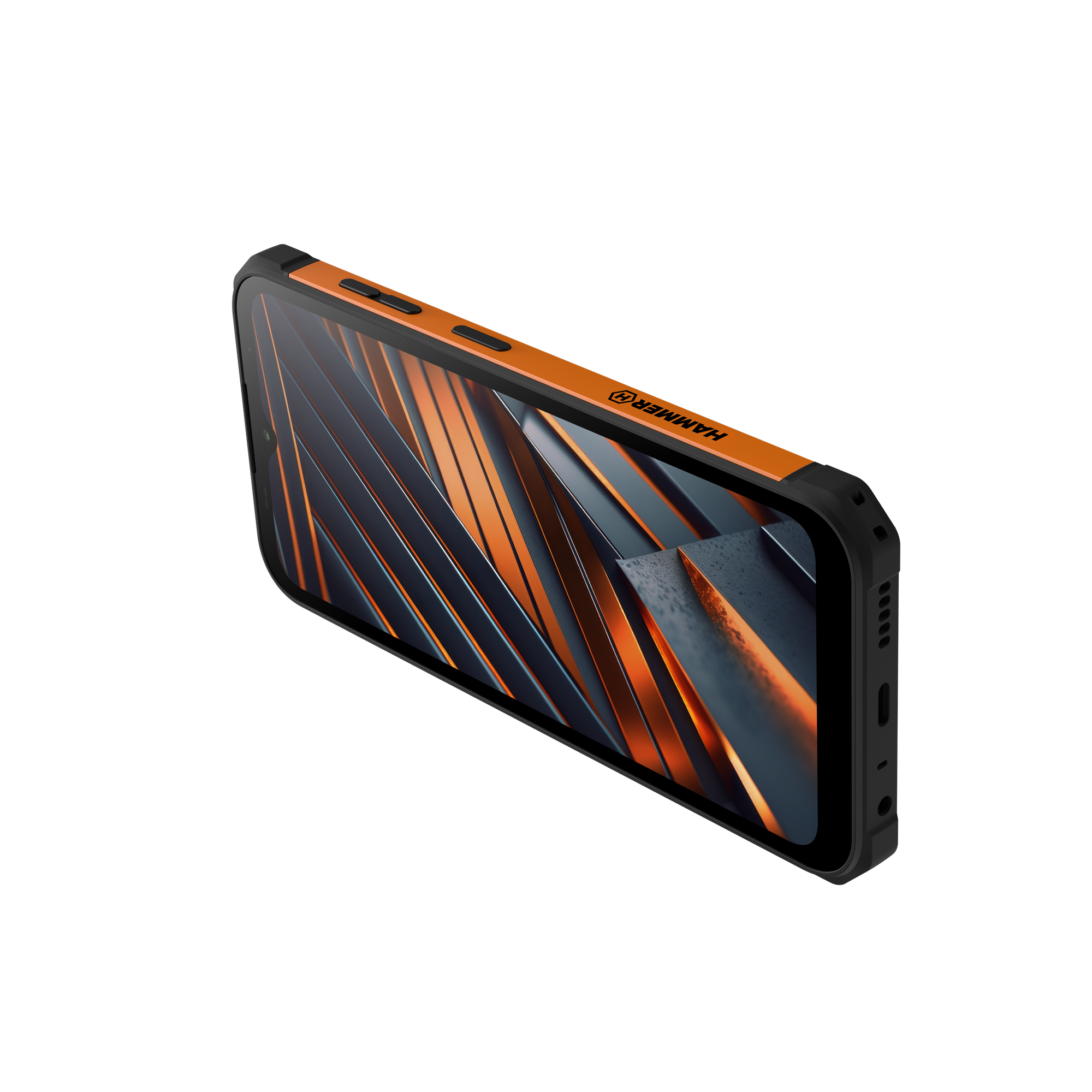 Telefón myPhone Hammer Iron Va v oranžovej farbe