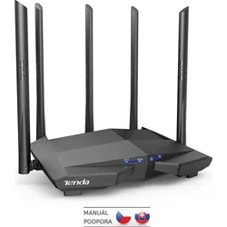 Tenda AC11 WiFi AC Router 1200Mb/s, 1x GWAN, 3x GLAN, VPN server/klient, WISP, Repeater, 5x 6 dBi
