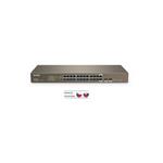 Tenda TEG1024F 24x Gigabit s SFP, 22x RJ45 2x SFP/RJ45, Fanless - bez ventilátorov, Rack , 6kV