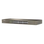 Tenda TEG1024G 24x gigabitový prepínač, bez ventilátora, 19", stojanová montáž, prepäťová ochrana