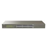 Tenda TEG1124P-24-250W PoE AT Gigabitový prepínač 24x 1Gbps s PoE 802.3af/at, PoE 225W, stojanová montáž, VLAN