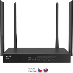 Tenda W18E WiFi Hotspot AC1200 Gigabit Router, 1xWAN, 2xWAN/LAN, 1xLAN, VPN,IPv6, Captive portal,Kov
