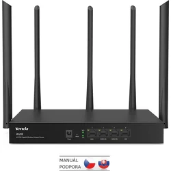 Tenda W20E WiFi Hotspot AC1350 Gigabit Router, 1xWAN, 2xWAN/LAN, 1xLAN, VPN,IPv6, Captive portal,Kov