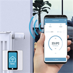 Termostatická hlavica Hama SMART na reguláciu vykurovania, doplnok k systému
