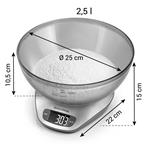 Tescoma Digitálna kuchynská váha s miskou GrandCHEF 5 kg