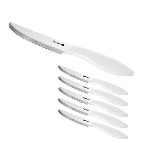 Tescoma Nůž jídelní PRESTO 12 cm, 6 ks, bílá  