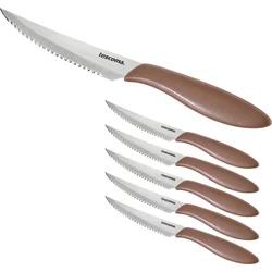 Tescoma Nůž steakový PRESTO 12 cm, 6 ks, hnědá  