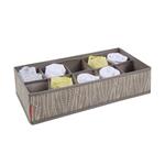 Tescoma Organizér na ponožky a spodnú bielizeň FANCY HOME, 40 x 18 x 10 cm, sivobiely