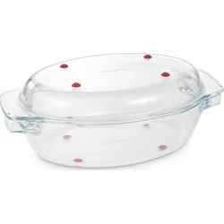 Tescoma Oválný pekáč s poklopem GrandCHEF 35 x 21 cm, skleněný  