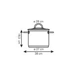 Tescoma VISION hrniec s pokrievkou, 28 cm, 11 l