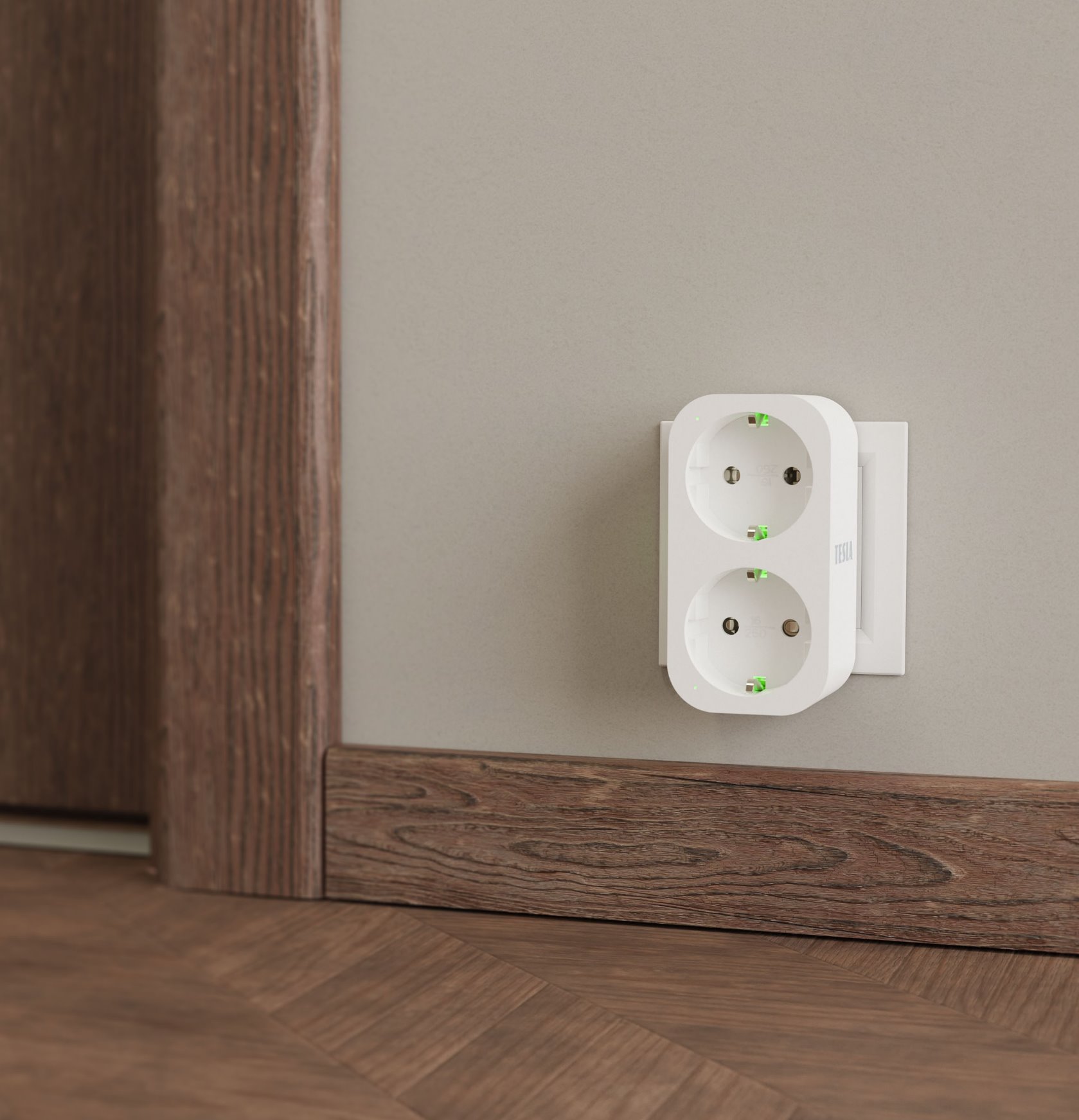 TESLA Smart Plug Dual SD300 - chytrá duální zásuvka