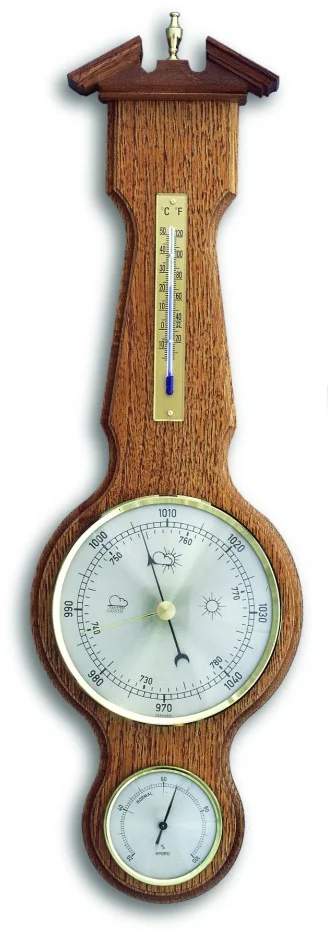 TFA 20.1047.01 - Analógová meteostanica na drevenom podstavci - dub sheraton
