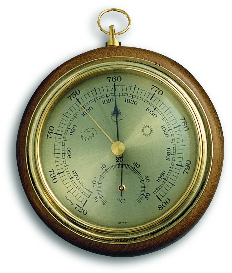 TFA 45.1000.01 - Barometer s teplomerom 108 mm na zavesenie - dub