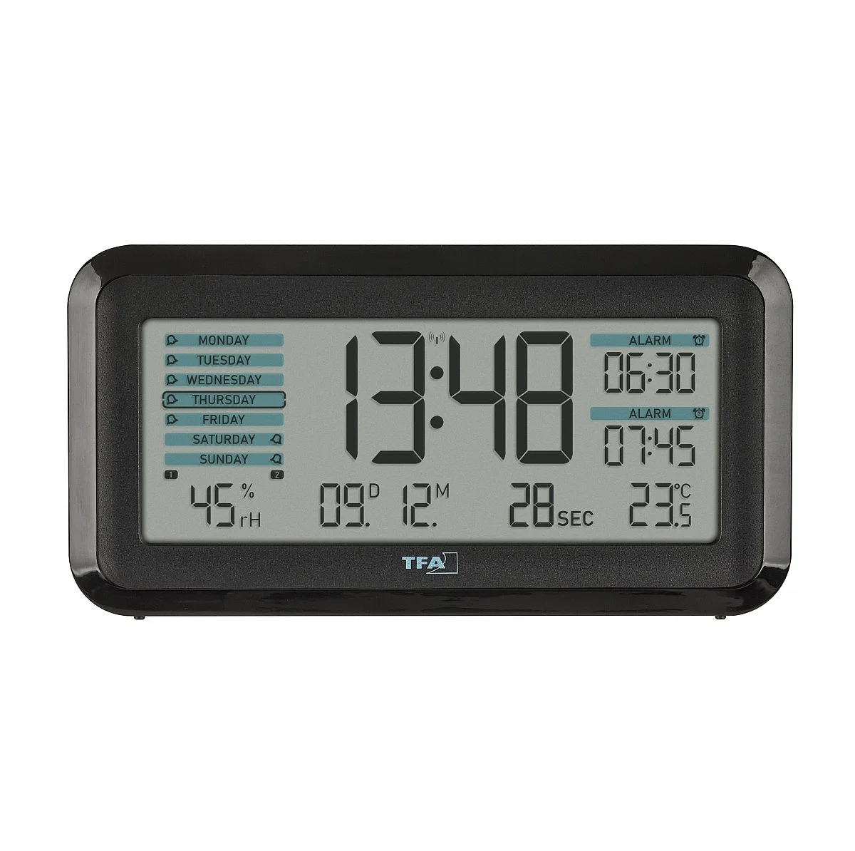 TFA 60.2562.01.GB - Rádiom riadený digitálny budík s automatickým podsvietením BOXX2
