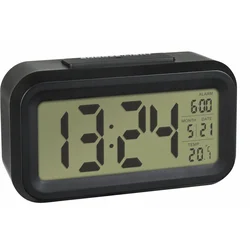 TFA digitální budík s možností podsvícení 60.2018.01 LUMIO - barva černá