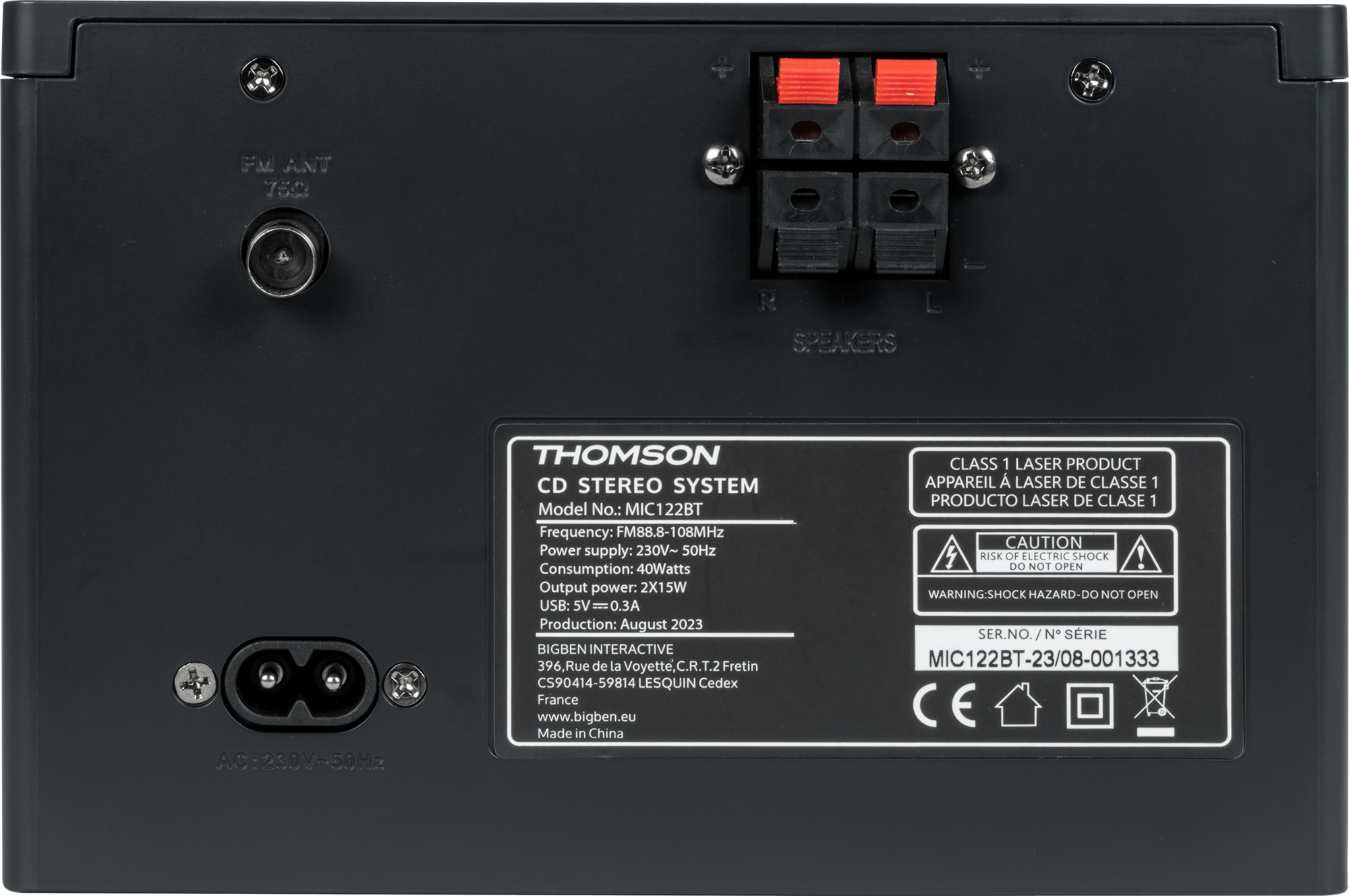 Thomson MIC123BT