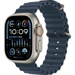 Titánové puzdro Apple Watch Ultra 2 49 mm s oceánsky modrým remienkom