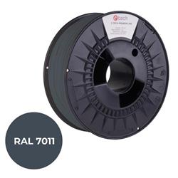 Tlačová struna (vlákno) C-TECH PREMIUM LINE, PETG, oceľovo sivá, RAL7011, 1,75 mm, 1 kg