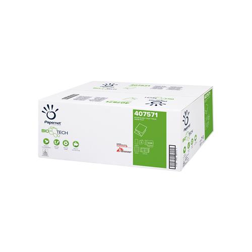 Toaletní skládaný papír Papernet Superior BioTech, 40 x 224 útržků
