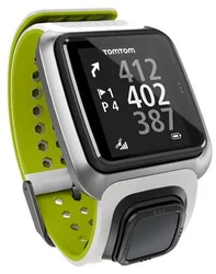 TomTom GPS hodinky Golfer, bílá/zelená